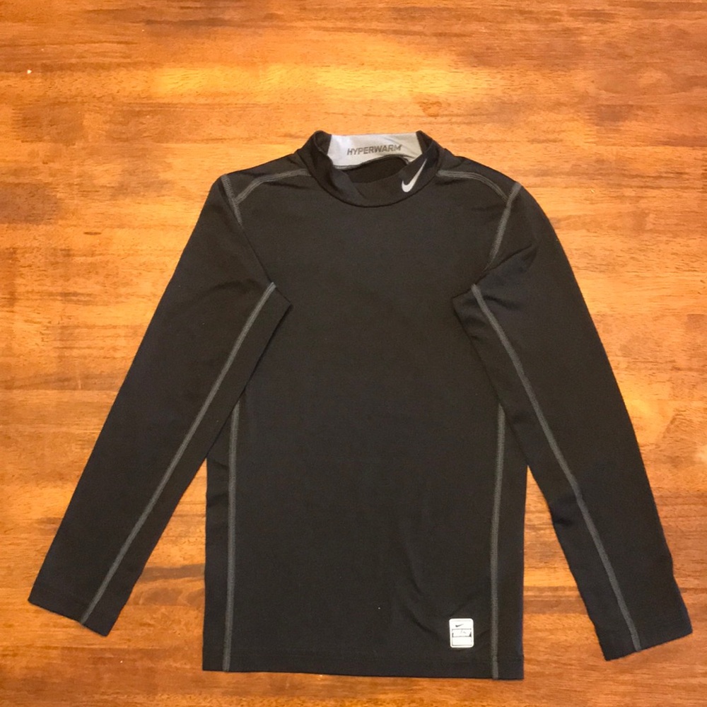 Nike Combat Pro black long sleeve shirt, Hyperwarm